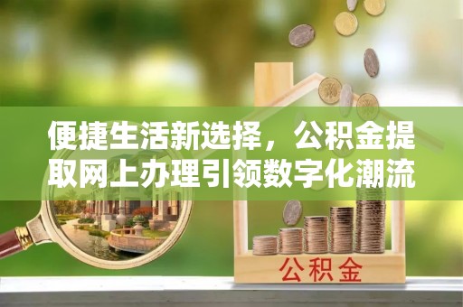 庆安便捷生活新选择，公积金提取网上办理引领数字化潮流