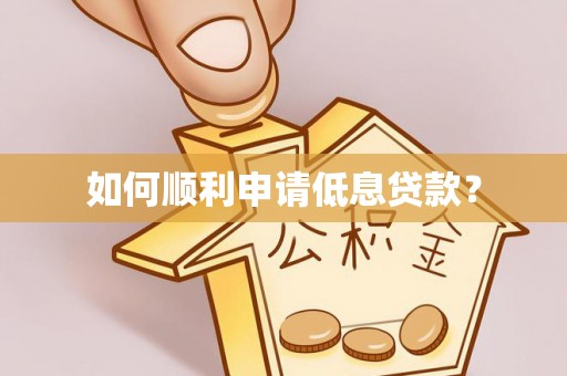庆安如何顺利申请低息贷款？
