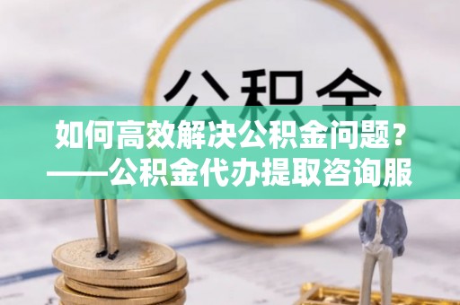庆安如何高效解决公积金问题？——公积金代办提取咨询服务指南