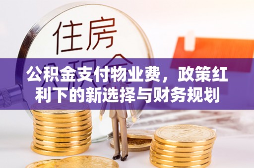 庆安公积金支付物业费，政策红利下的新选择与财务规划