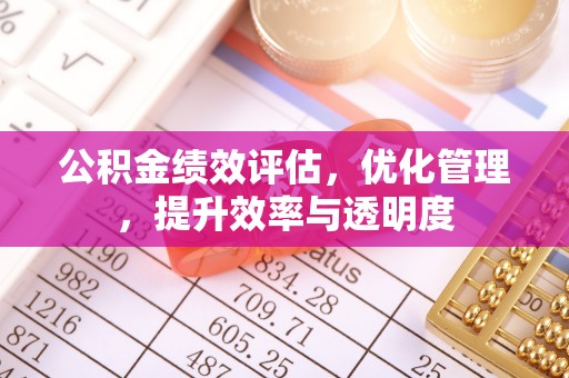 庆安公积金绩效评估，优化管理，提升效率与透明度